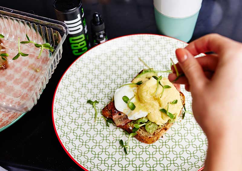 toast with CBD