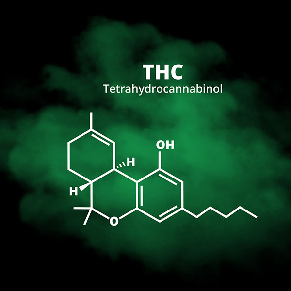 THC molecule THC molecule
