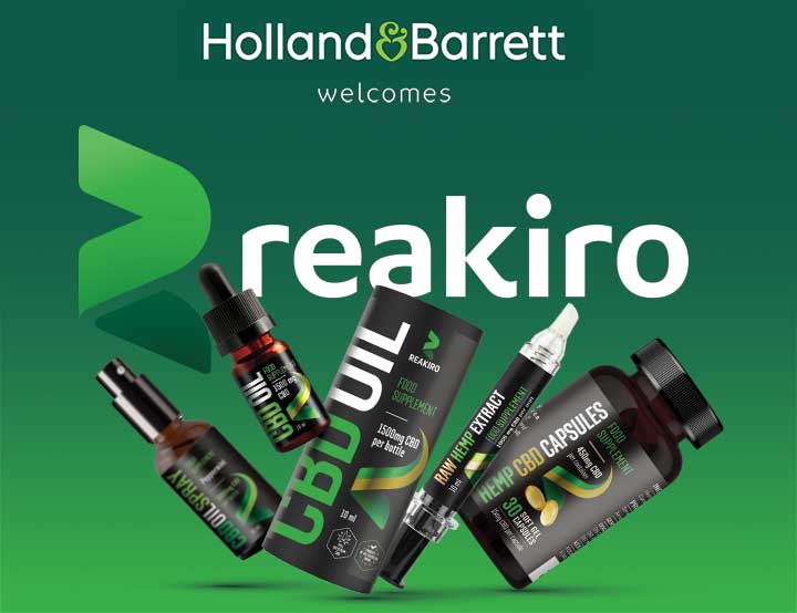 Holland & Barrett partner up Reakiro CBD Holland & Barrett partner up Reakiro CBD