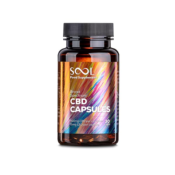 Sool Broad Spectrum CBD Gel Capsules 450mg, 30pcs | Reakiro CBD