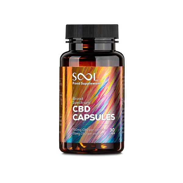 CBD Kapseln Breitspektrum 750mg 30 Stück THC-frei - SOOL | Reakiro CBD DE