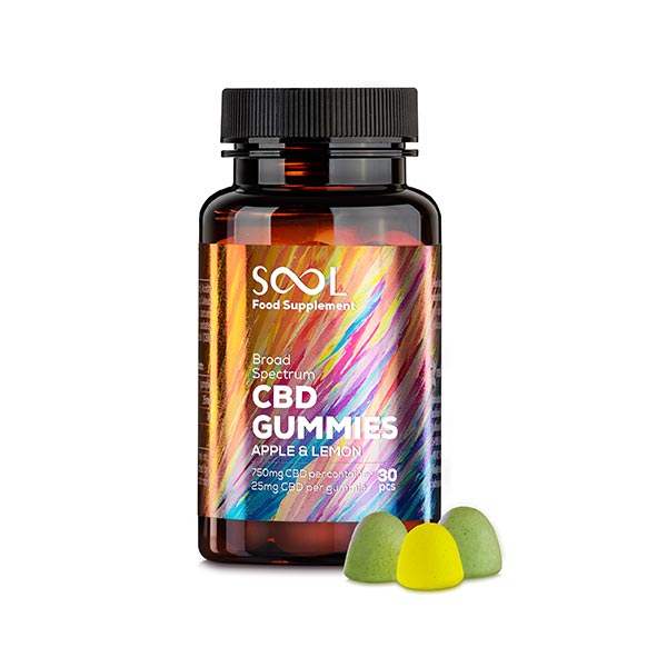 Sool Broad Spectrum CBD Gummies 750mg, 30 pcs | Reakiro CBD