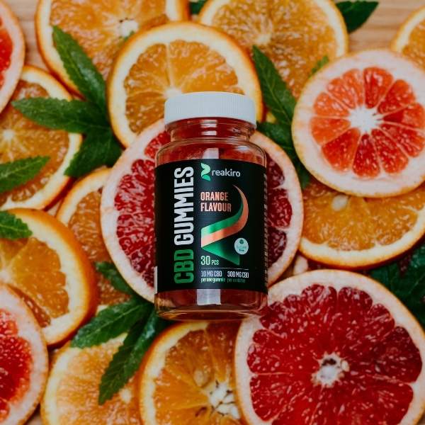 CBD Gummies de orange 300mg Sugar free - 30pcs | Reakiro CBD FR