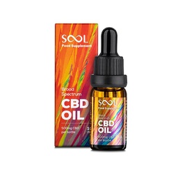 CBD Öl 5% Breitspektrum 500mg ohne THC 10ml - SOOL | Reakiro CBD DE
