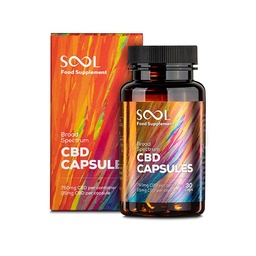 Sool Broad Spectrum CBD Gel Capsules 750mg, 30pcs | Reakiro CBD