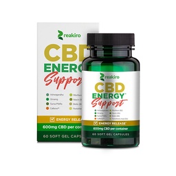 Energy Support Capsules 600mg CBD | Reakiro CBD