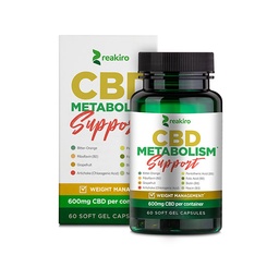 Metabolism Support Capsules 600mg CBD | Reakiro CBD