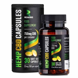 CBD Gel Capsules 750 mg 30 pcs | Reakiro CBD