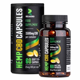CBD Kapseln 25mg 60 Stück 1500mg | Reakiro CBD DE